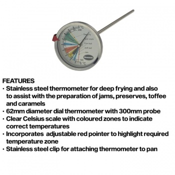 Sugar Jam & Frying Thermometer | Brannan